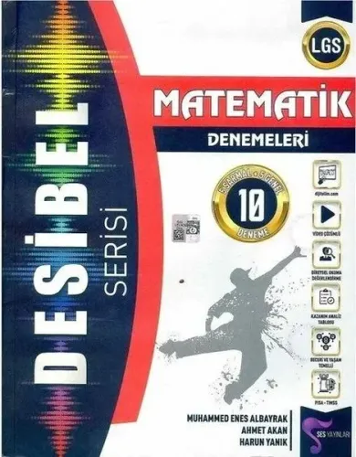 Ses Yayınları 8. Sınıf LGS Matematik Desibel Serisi 10 Deneme