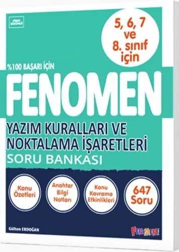 Fenomen Okul Yayınları Yazım Kuralları ve Noktalama İşaretleri Soru Ba