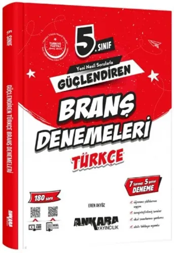 Ankara Yayıncılık 5. Sınıf Türkçe Güçlendiren Branş Denemeleri