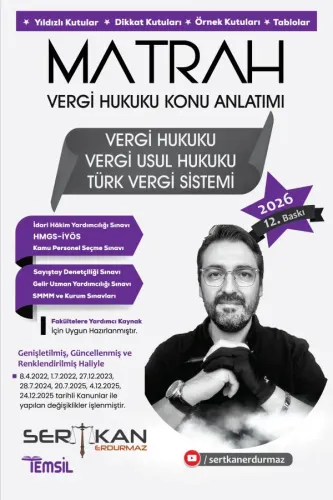 MATRAH Vergi Hukuku Konu Anlatımı