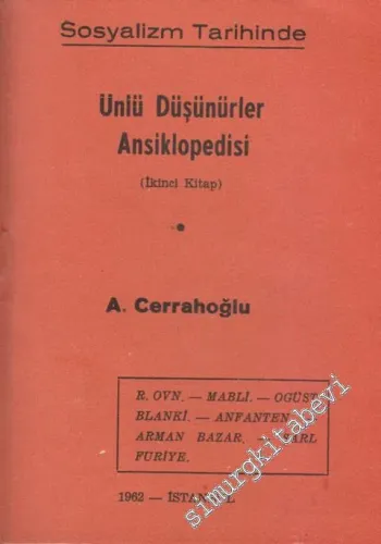 Sosyalizm Tarihinde Ünlü Düşünürler Ansiklopedisi (İkinci Kitap)