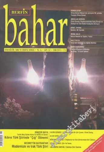 Berfin Bahar Aylık Kültür, Sanat ve Edebiyat Dergisi - Sayı: 152    16  Ekim