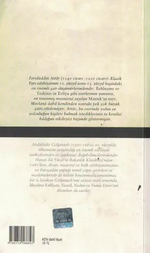 Mantık Al-Tayr Feridüddin Attar Türkiye İş Bankası Kültür Yayınları %5
