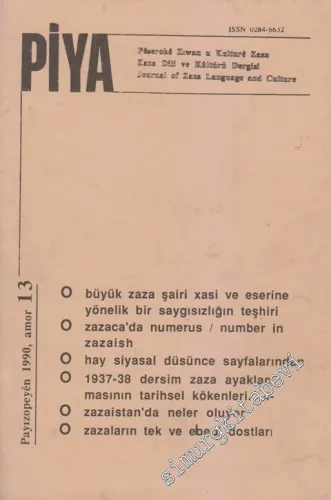 Piya Zaza Dili ve Kültürü Dergisi - Amor: 13