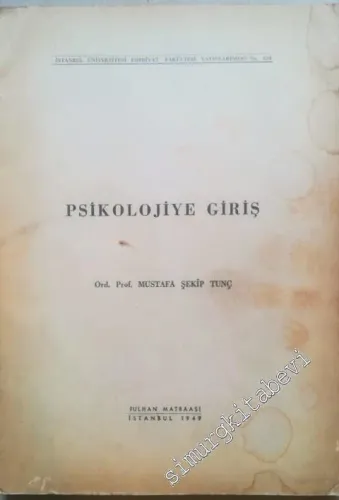 Psikolojiye Giriş -        1949