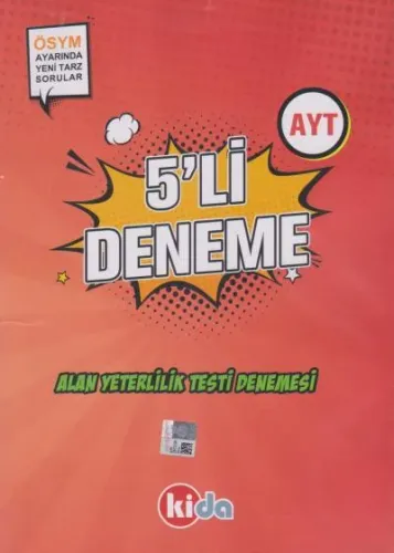 Kida AYT 5 li Deneme-YENİ Kida Yayınları Komisyon