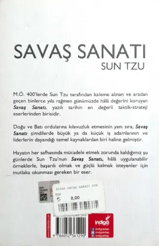 Savaş Sanatı Sun Tzu İndigo Yayınevi