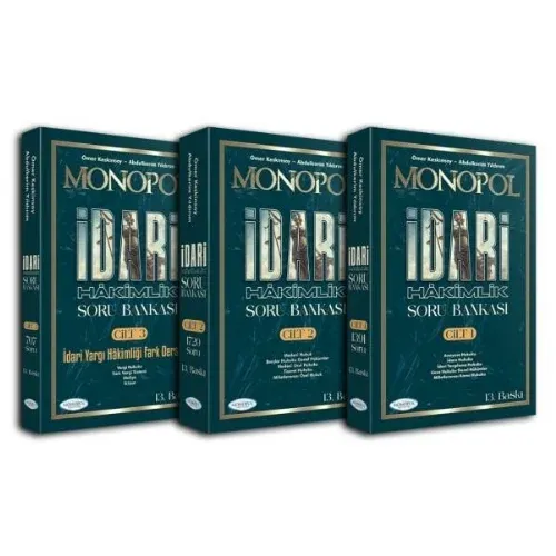MONOPOL İdari Hâkimlik Açıklamalı Soru Bankası (3 Cilt)
