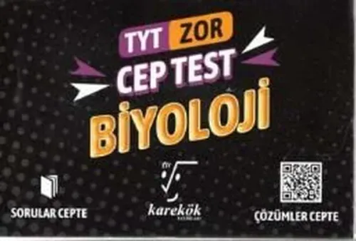 Karekök Yayınları TYT Biyoloji Zor Cep Test