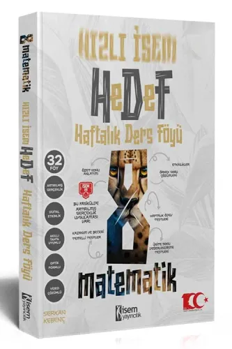 İsem 8. Sınıf Hızlı İsem Matematik Hedef Haftalık Ders Föyü 2024