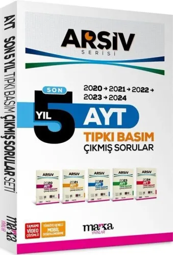 Marka Yayınları AYT Son 5 Yıl ARŞİV Serisi Tıpkı Basım Fasikül Fasikül Çıkmış Sorular