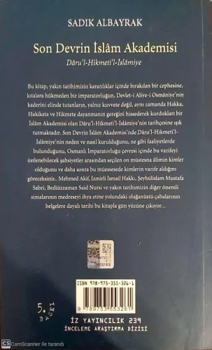Son Devrin İslam Akademisi Sadık Albayrak İz Yayıncılık %37 indirimli
