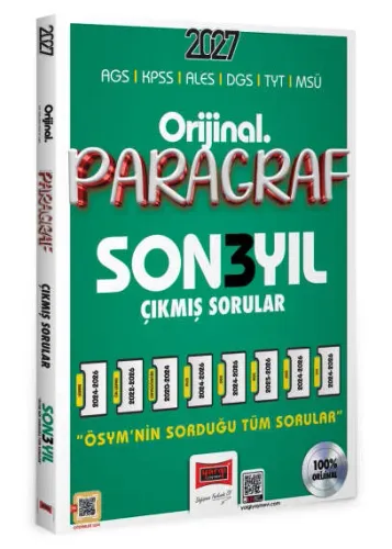 Yargı Yayınları 2027 KPSS AGS ALES DGS TYT MSÜ Orijinal Paragraf Son 3