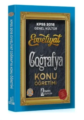 Isem KPSS Evveliyat Coğrafya Konu Öğretimi 2018