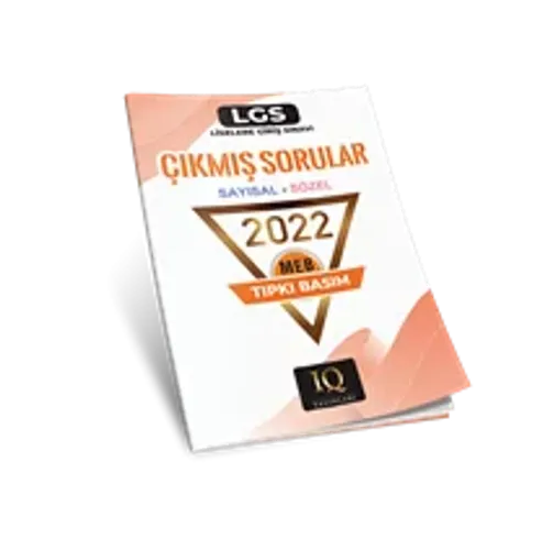 IQ YAYINLARI TIPKI BASIM LGS ÇIKMIŞ SORULAR-2022