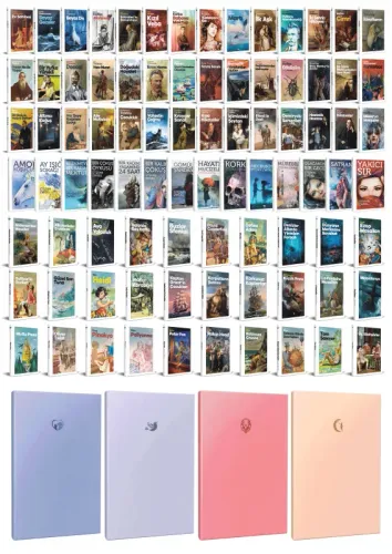 96 Dünya Klasiği ve Pastel Çizgisiz Defter Seti -1 - Halkkitabevi