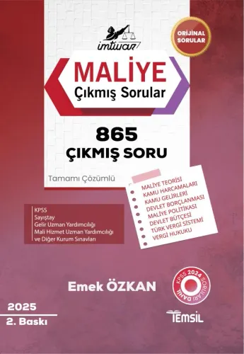 İMTİYAZ Maliye Çıkmış Sorular