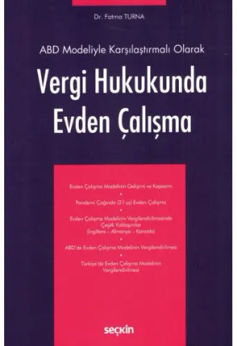 Vergi Hukukunda Evden Çalışma