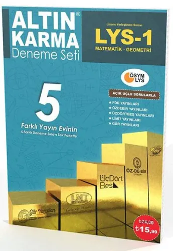 Altın Karma LYS 1 Matematik Geometri 5 Farklı Yayın 5 Deneme KAMPANYA