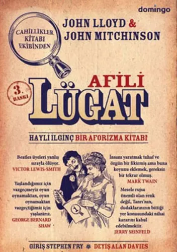 Afili Lügat; Hayli İlginç Bir Aforizma Kitabı