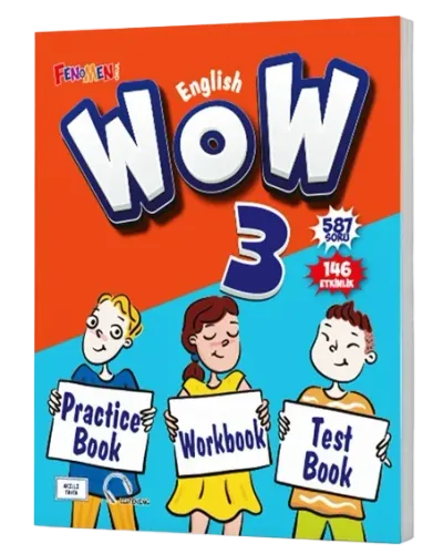 Fenomen Okul Yayınları English 3 WOW Practice Book + Workbook + Test Book