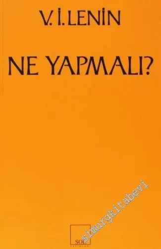 Ne Yapmalı : Hareketimizin Canalıcı Sorunları -