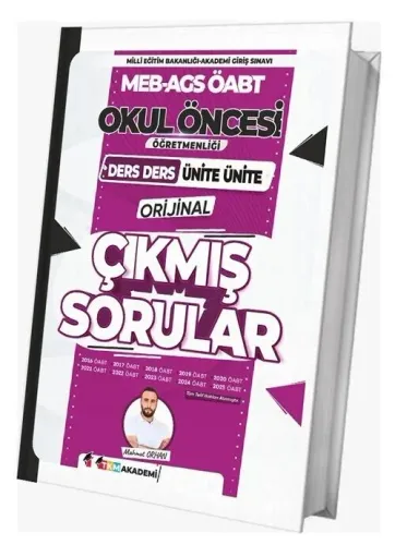 TKM Akademi 2026 ÖABT MEB-AGS Okul Öncesi Öğretmenliği Orijinal Çıkmış