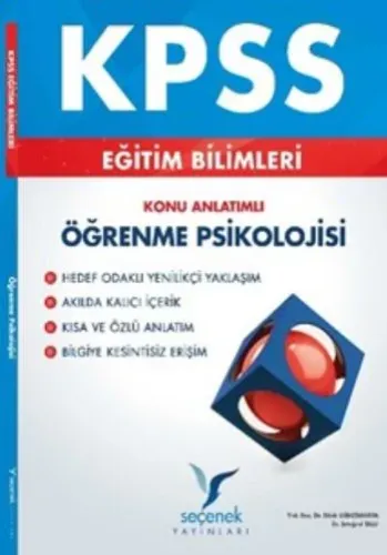 Seçenek KPSS Eğitim Bilimleri Öğrenme Psikolojisi Konu Anlatımlı
