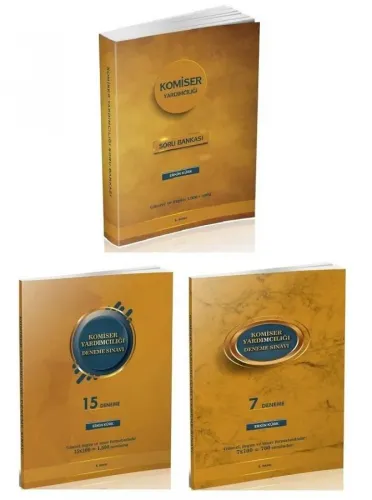 Erkin Kürk Komiser Yardımcılığı Kolluk Soru - 22 Deneme 3'lü Set