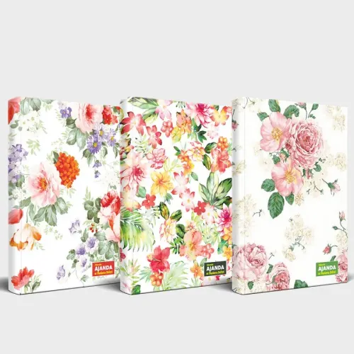 Güllerin Teması Süresiz Planlama Defter Seti 1 - Halkkitabevi