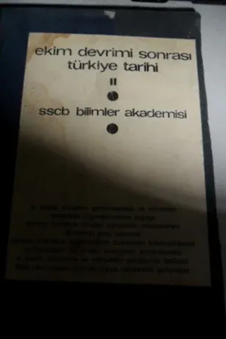 Ekim Devrimi Sonrası Türkiye Tarihi II