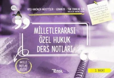Milletlerarası Özel Hukuk Ders Notları