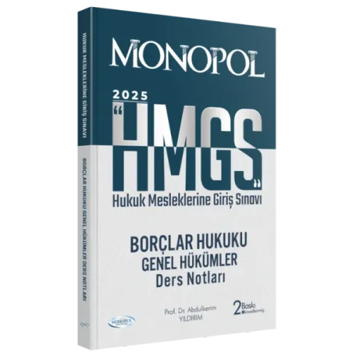 MONOPOL HMGS Borçlar Hukuku Genel Hükümler Ders Notları