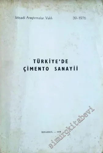 Türkiye'de Çimento Sanayii Semineri -        1976
