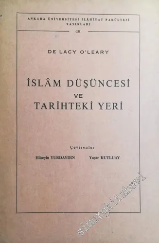 İslâm Düşüncesi ve Tarihteki Yeri -        1959