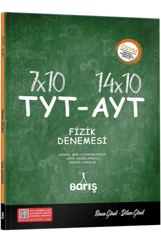 Barış Çelenk TYT AYT Fizik 7X10 14X10 Deneme