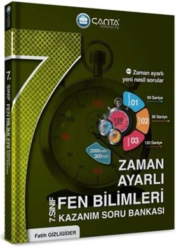 Çanta Yayınları 7. Sınıf Fen Bilimleri Zaman Ayarlı Kazanım Soru Bankası