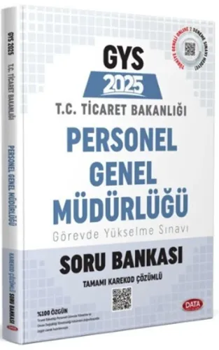 Data Yayınları 2025 Ticaret Bakanlığı Personel Genel Müdürlüğü GYS Soru Bankası - Karekod Çözümlü