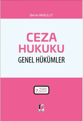 Ceza Hukuku Genel Hükümler