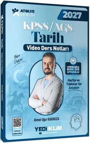 Yediiklim Yayınları 2027 KPSS AGS Atölye Serisi Genel Kültür Tarih Vid
