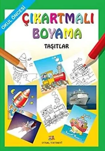 Okul Öncesi Çıkartmalı Boyama Taşıtlar
