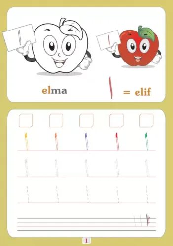 Boyamalı Çıkartmalı Elifba Komisyon Boyamalı Çıkartmalı Elifba Komisyon