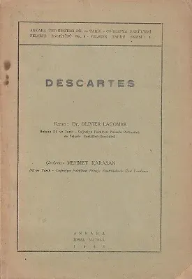Descartes 1943 Baskı - İkinci El Kitap