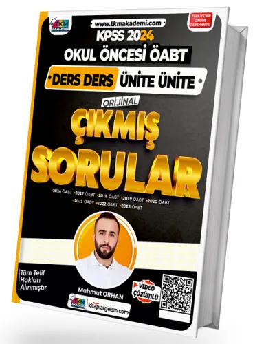SÜPER FİYAT TKM Akademi 2024 ÖABT Okul Öncesi Öğretmenliği Ders Ders Ü