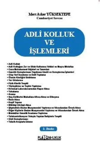 ADLİ KOLLUK ve İŞLEMLERİ