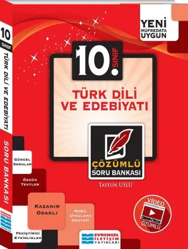 10. Sınıf Türk Dili Ve Edebiyatı Video Çözümlü Soru Bankası  Tayfun Uslu Evrensel İletişim Yayınları