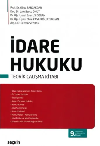 İdare Hukuku Teorik Çalışma Kitabı