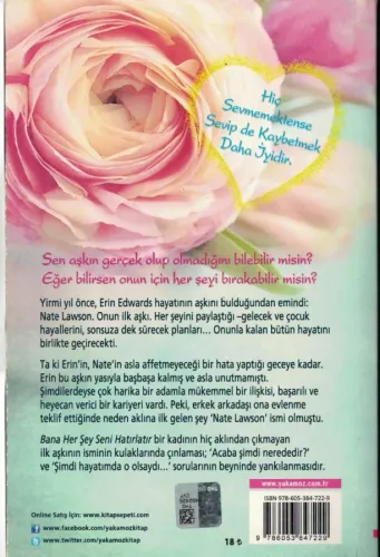 Bana Her Şey Seni Hatırlatır Beth Harbison Yakamoz Yayıncılık %44 indi