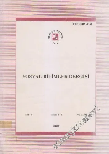 Sosyal Bilimler Dergisi - Sayı: 1 - 2  Cilt: 6