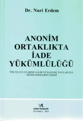 Anonim Ortaklıkta İade Yükümlülüğü